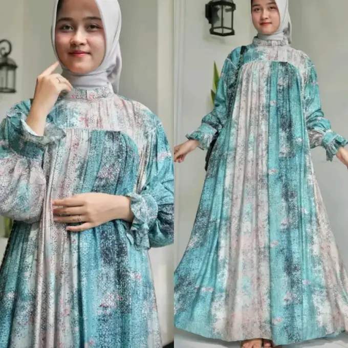 Gamis Salvina Printing Ayura Diamond Muslim