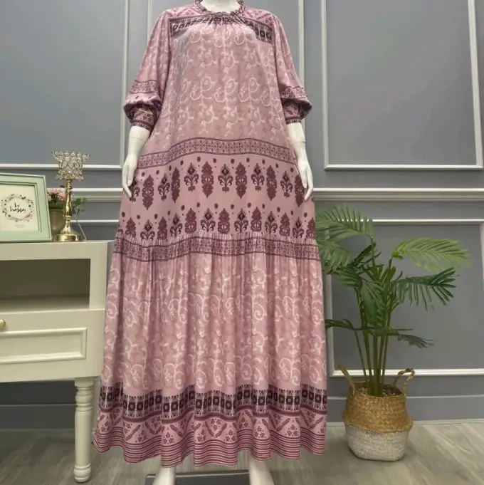 Gamis Salvina Viscose Armany 05G58 Cipir Kerah