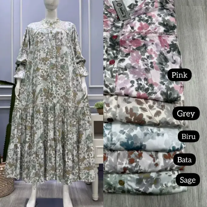 Midi Salvina Viscose Silk Oversize 1Hgy9Hgy5