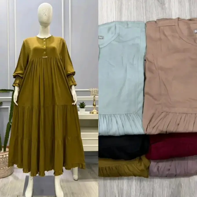 Salvina Midi Rayon Twill Uniqlo Susun Best Seller