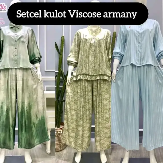Salvina Setcel (Kulot Palazzo) Best Viscose Armany
